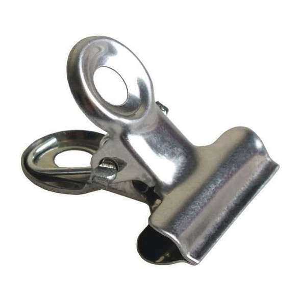 Detectamet Metal Detectable Bulldog Clip,Size 5-45/64",Silver,Pk5 309-S393-P32