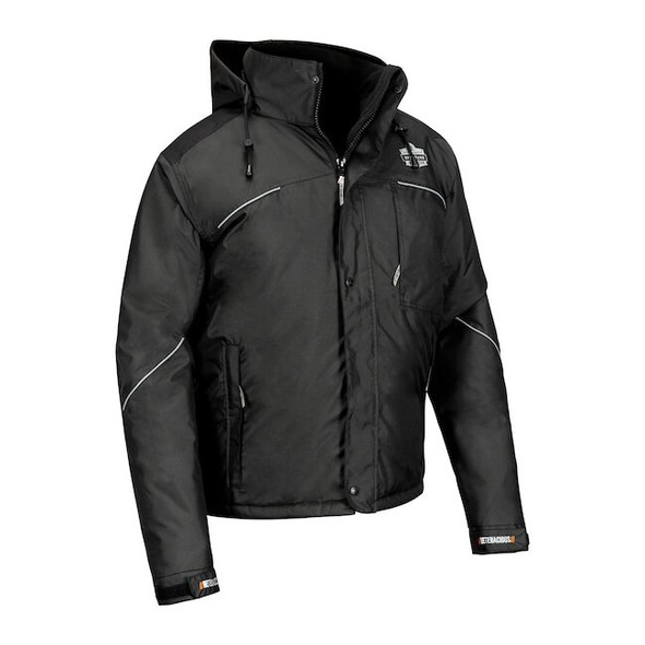 Ergodyne 6467 2XL Black Winter Work Jacket - 300D Polyester Shell 6467