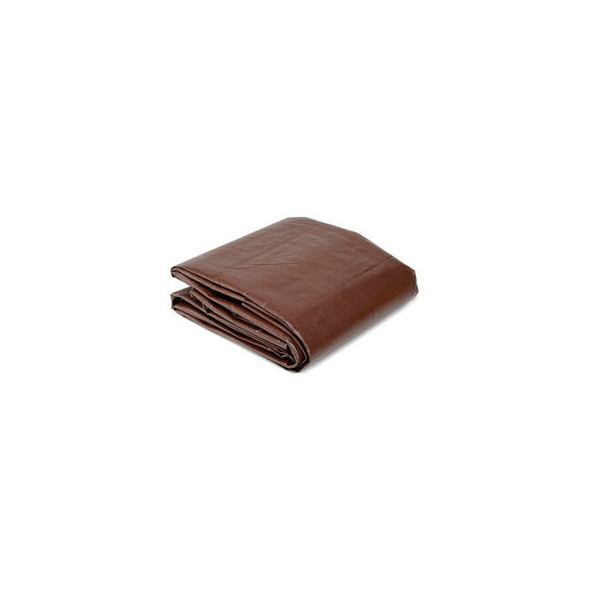 Global Industrial 10' x 20' Super Heavy Duty 8 oz. Tarp Brown