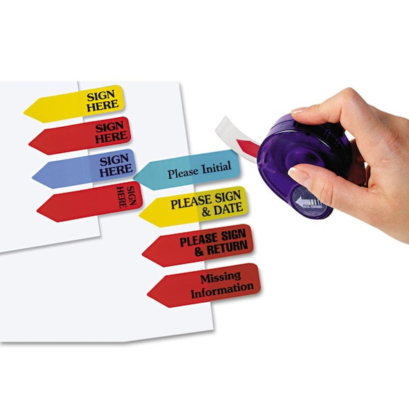 Redi-Tag Flag,SignHere,Dispenser,Yellow,PK120 81014