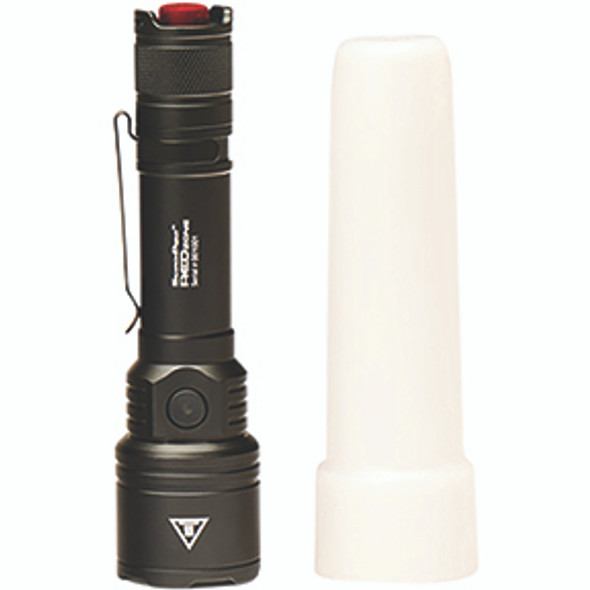 SEARCHPOINT RECHAREABLE 1200 LUMEN FLASHLIGHT WHITEREDGREEN 04010