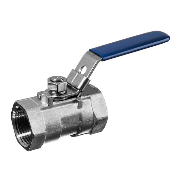Usa Industrials Manual 2-Way Ball Valve,Socket,304 SS ZUSA-VLV-2