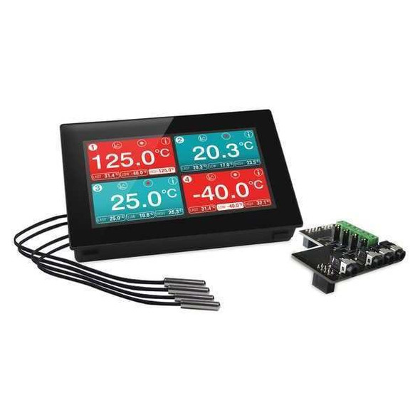 Lascar Temperature Data Logger,4.70" W,1.20" D EL-SGD 43-ATP