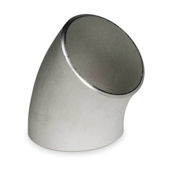 45Â° Long Radius Elbow, 1 in x 1 in, Schedule 40, 304L Stainless Steel
