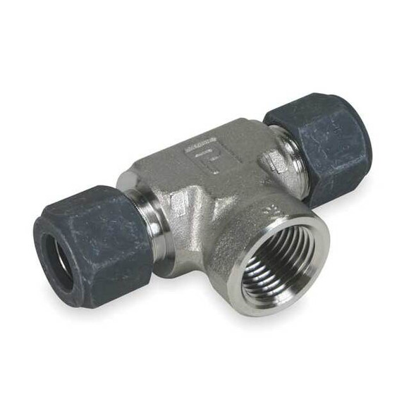 Parker 3/4" x 1/2" FNPT x CPI 316 SS Female Branch Tee 8-8-8 OBZ-SS