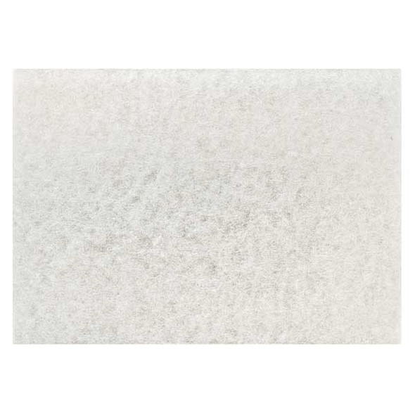 3m Polishing Pad,12 In x 18 In,White,PK20 17012