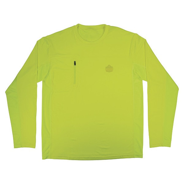 Ergodyne Cooling Long Sleeve Sun Shirt with UV Protection, Green, M 6689