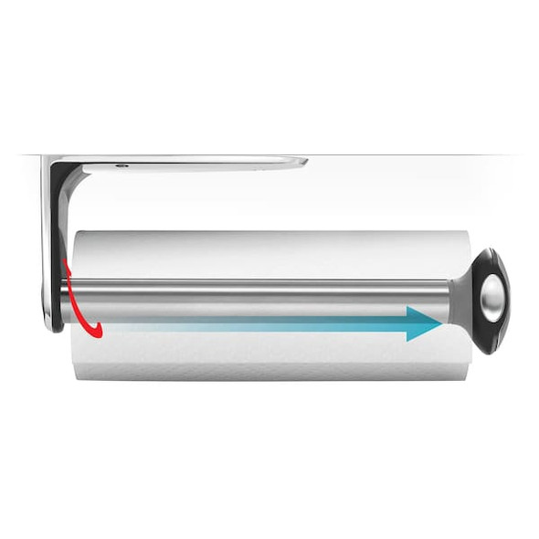 Simplehuman Wall Mount Paper Towel Holder,Silver KT1024