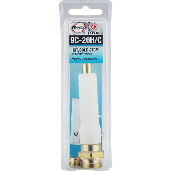 Danco Kohler Trend Hot-Cold Brass & Plastic Bathtub Stem 17491B 453146