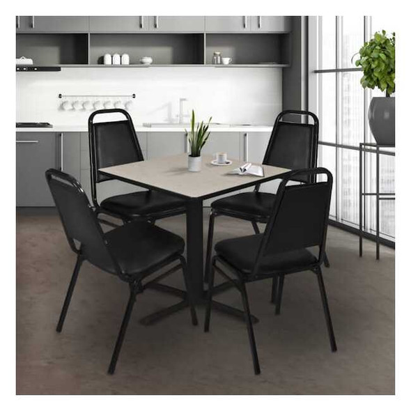 Cain Cain Square & Round Tables, Wood, Metal Top, Maple TB3636PL