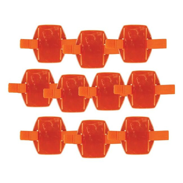 Ergodyne 3386 Orange Arm Band ID Badge Holder, 10PK 3386PK10