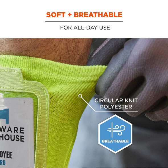 Ergodyne Lime Wrist ID Badge Holder 3388