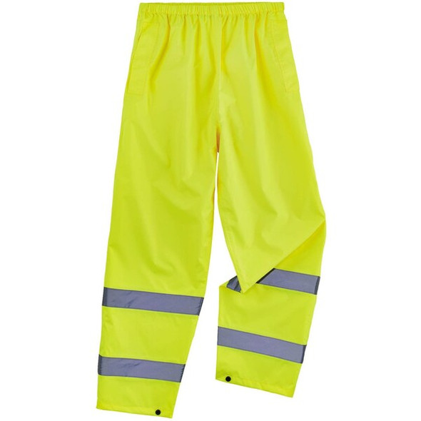 Ergodyne Rain Pants,Lightweight,HV,Lime,M 8916