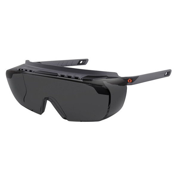 Ergodyne OSMIN, Safety Glasses, Smoke Lens, Matte Black Frame OSMIN