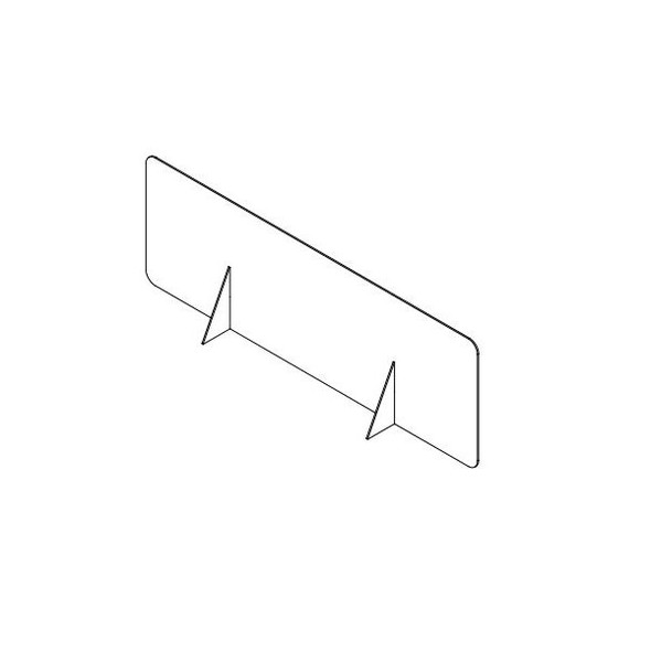 Usa Industrials Self-Supported Clear Plastic Divide,PK12 BULK-PD-213 Usa Industrials Self-Supported Clear Plastic Divide,PK12 BULK-PD-213