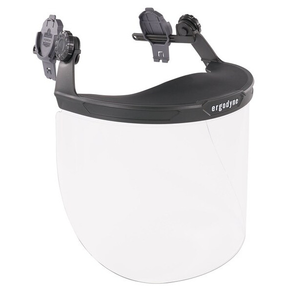 Ergodyne Clear Lens Gray Hard Hat Face Shield for Full Brim 8995