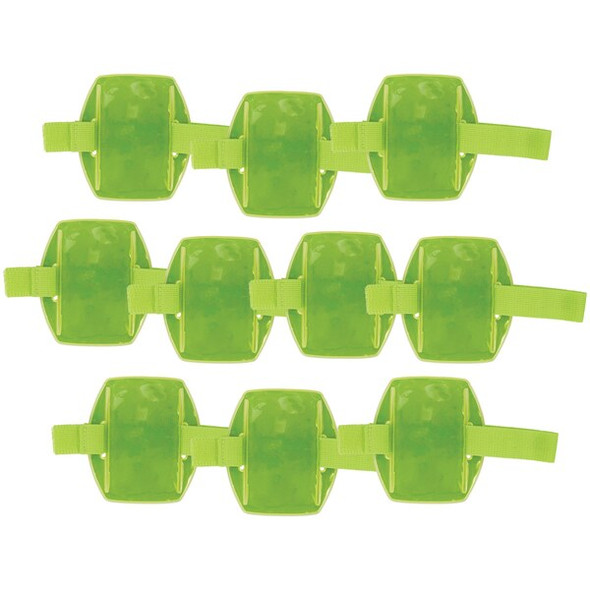 Ergodyne 3386 Lime Arm Band ID Badge Holder, 10PK 3386PK10