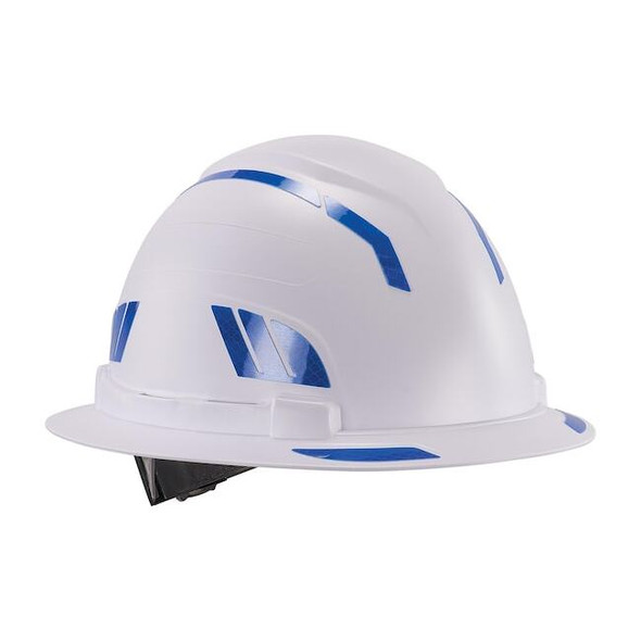 Ergodyne Reflective Hard Hat with Safety Helmet Sticker Kit, Blue 8961