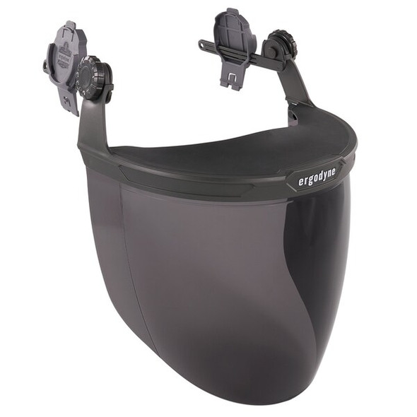 Ergodyne Smoke Lens Gray Hard Hat Face Shield for Cap-Style & Safety Helmet 8994