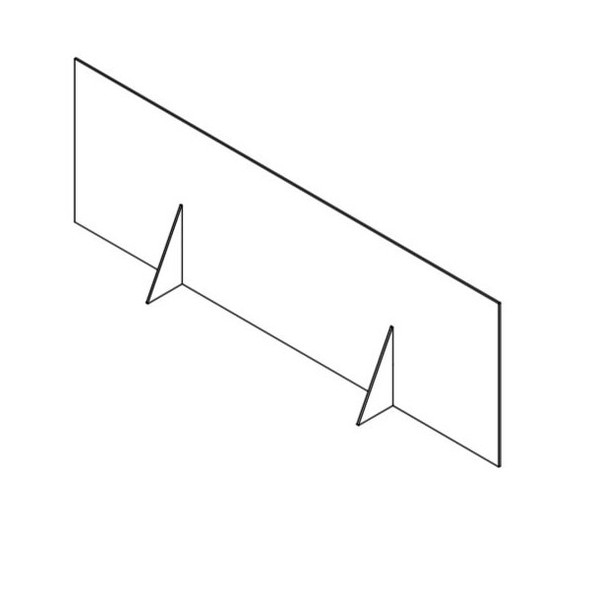 Usa Industrials Self-Supported Plastic Divider,PK16 BULK-PD-195 Usa Industrials Self-Supported Plastic Divider,PK16 BULK-PD-195