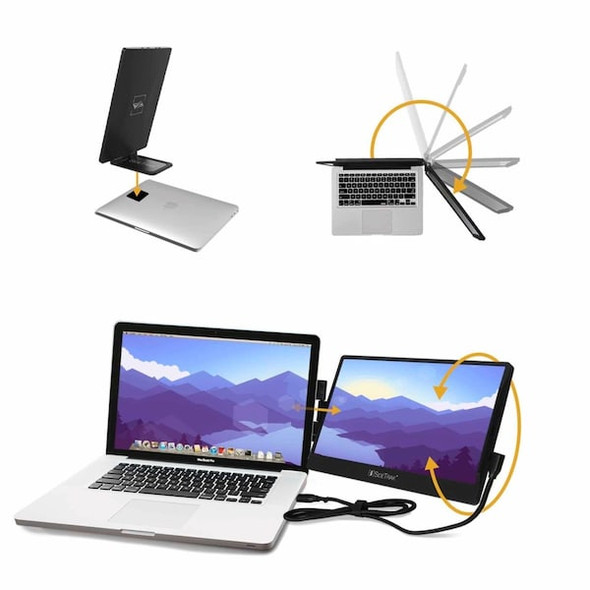 Luxor Portable Monitor,Black,12 " W LTTL121 Luxor Portable Monitor,Black,12 " W LTTL121