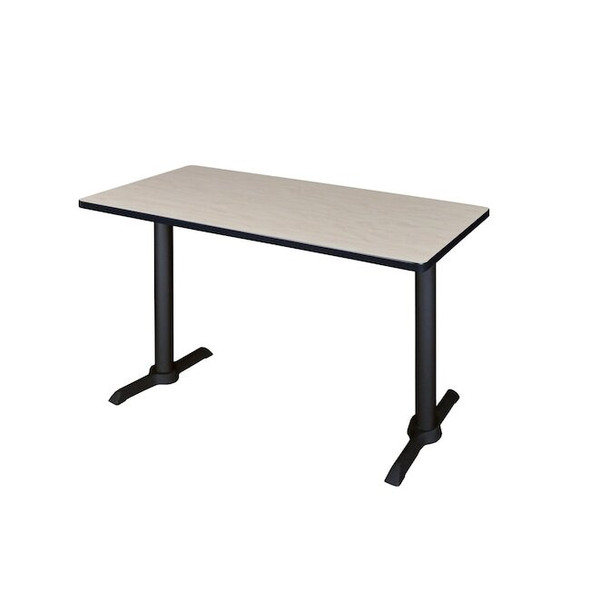 Cain Cain Training Tables, 48 W, 24 L, 29 H, Wood, Metal Top, Maple MTRCT4824PL