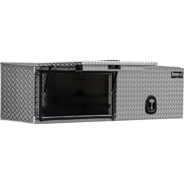 16x13x72 Inch Diamond Tread Aluminum Topsider Truck Box with Flip-Up Doors  1701351