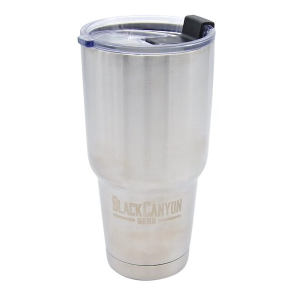 Blackcanyon Outfitters Tumbler with Flip Close Lid, Silver, 32o BCO32OZSS