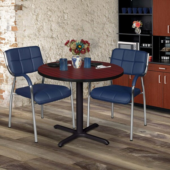 Cain Cain,30",Rnd Breakroom Table,Mahogany TB30RNDMH Cain Cain,30",Rnd Breakroom Table,Mahogany TB30RNDMH