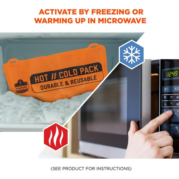 Ergodyne Orange Replacement Hot-Cold Packs, 2PK 6275