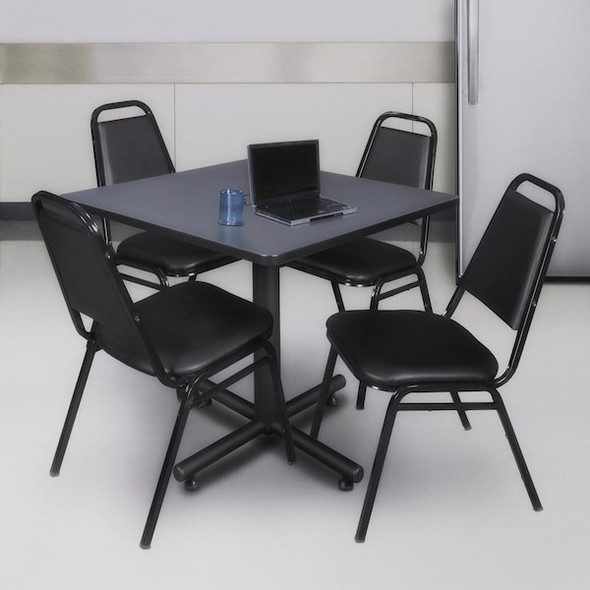 Kobe Kobe,42",Square Breakroom Table,Gray TKB4242GY Kobe Kobe,42",Square Breakroom Table,Gray TKB4242GY