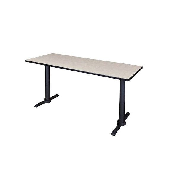 Cain Cain Training Tables, 60 W, 24 L, 29 H, Wood, Metal Top, Maple MTRCT6024PL
