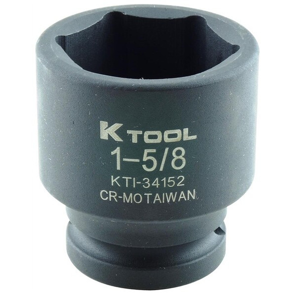 K-Tool International Impct Sckt,Stan,6 pt.,3/4"Drive,1-5/8" KTI-34152