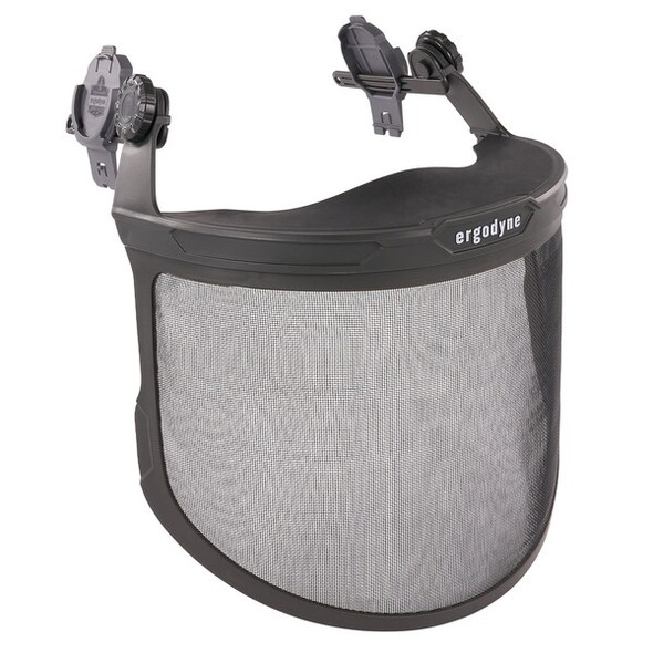 Ergodyne Gray Mesh Face Shield for Hard Hat & Safety Helmet 8989