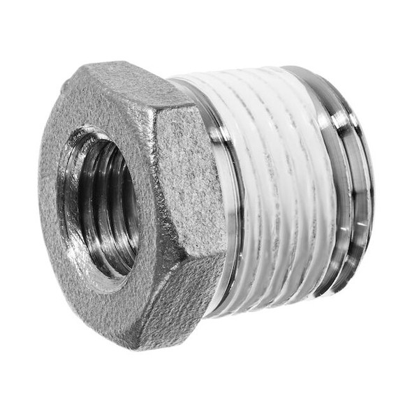 Manufacturer Varies Hex Bushing,304 SS,1/2 x 1/4",NPT ZUSA-PF-375
