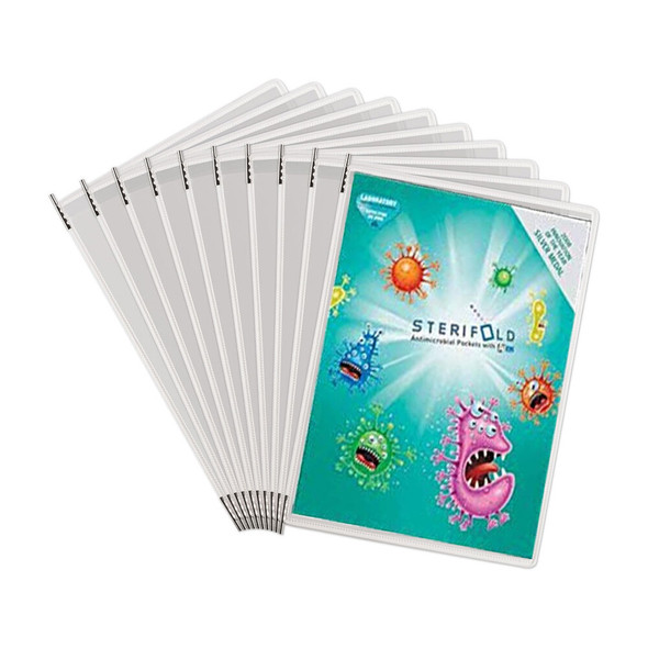 Tarifold DocumentDisplayPockets,White,12.2"H,PK10 PA020