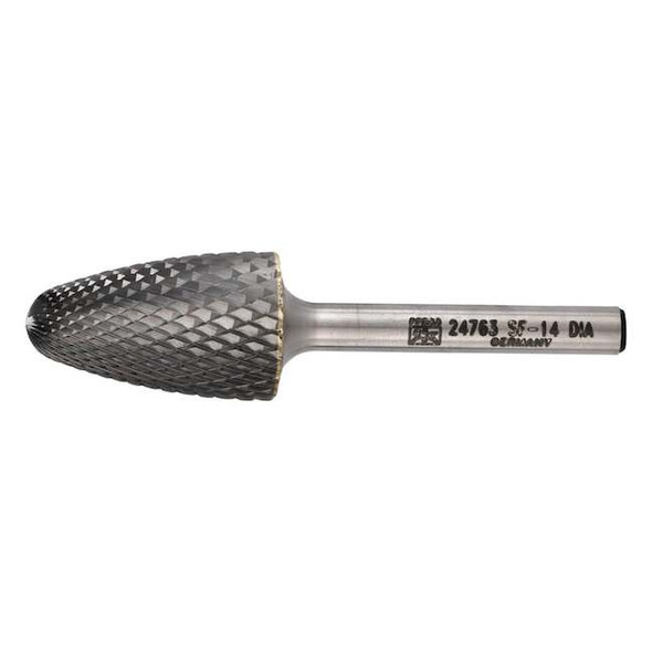 Pferd Tools Carbide Bur,SCTI SF-14,1/4",Diamond Ct 24763