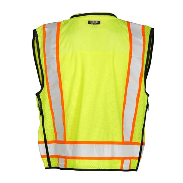 Kishigo High Visibility Vest,Class 2,XL,Lime S5000-XL