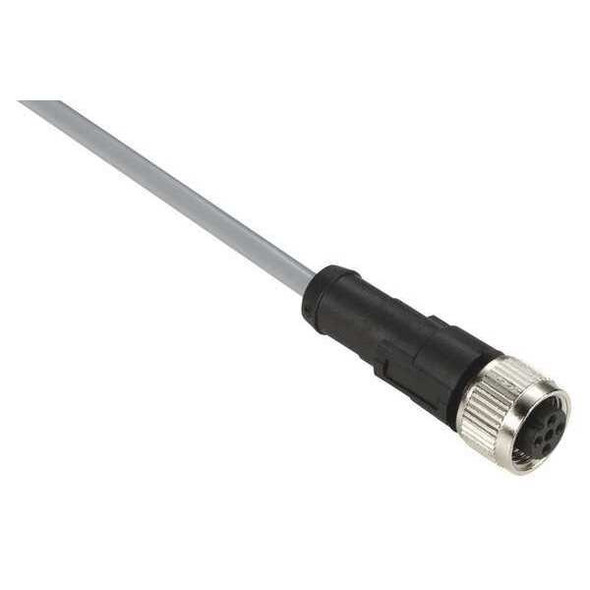Telemecanique Sensors Cordset,16.4 ft.,Gray,250VAC/300VDC XZCPV1164L5
