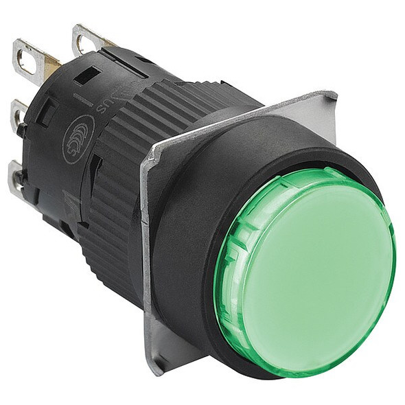 Schneider Electric IllumPushButton,FullVoltage,Green,SPDT XB6EAW3B1P Schneider Electric IllumPushButton,FullVoltage,Green,SPDT XB6EAW3B1P