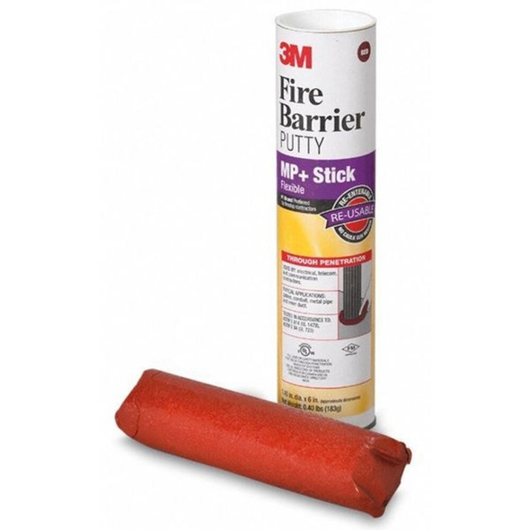 3m Fire Barrier Putty,1.45 x 6In H,Red Brwn PUTTYSTK R
