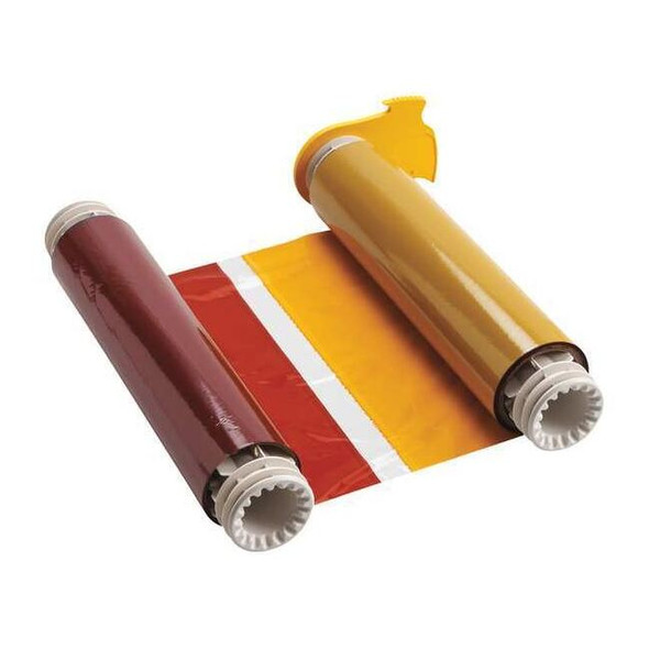 Brady Ribbon Cartridge, 8-3/4" W, 200 ft. L, Black/Blue/Red/Yellow 13532