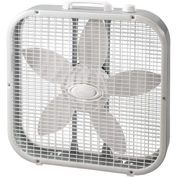 Lasko 20 In. 3-Speed White Box Fan 3733