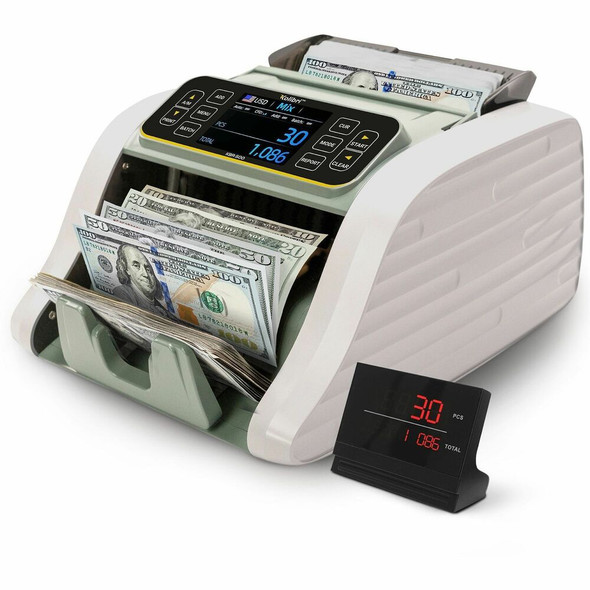 Kolibri Kolibri Mixed Bill Counter - Counts @ 1200 bills/min - White
