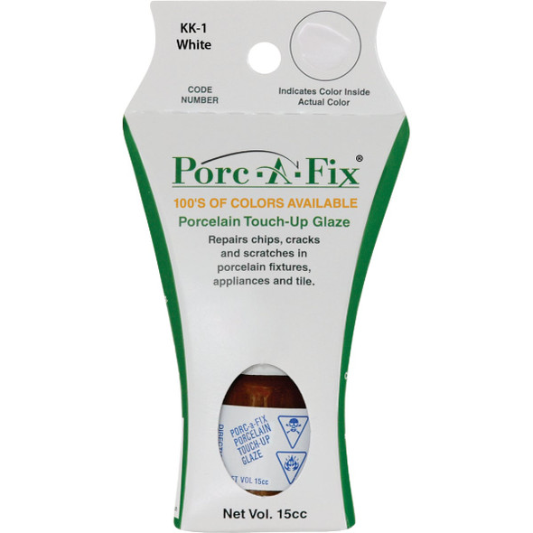 Fixture-Fix Porc-A-Fix Kohler White Porcelain Touch-up Paint, 15cc KK-1