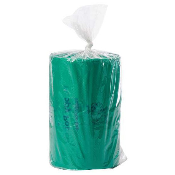 Poopy Pouch Lemon Scented 3/4 gal Pet Waste Bags, Green, 2400 Bags,PK6 SD-6-400