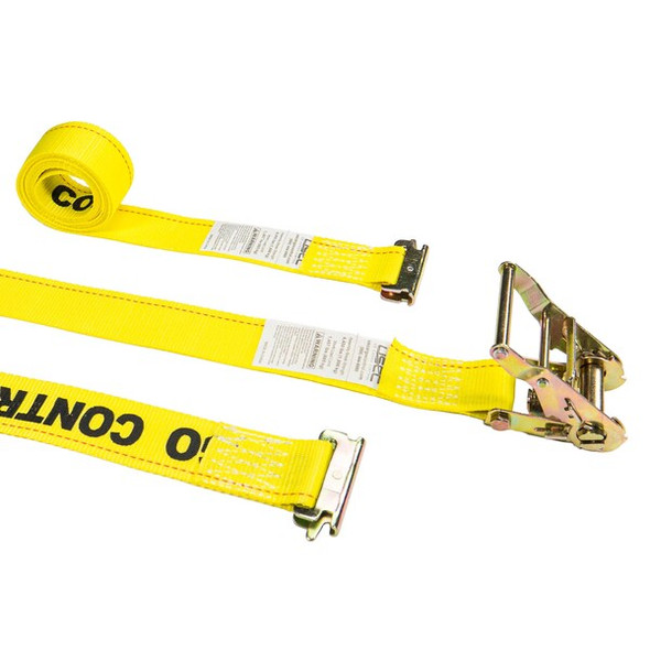 Us Cargo Control Tie Down Strap,E-Track,Yellow 5312SEF-Y