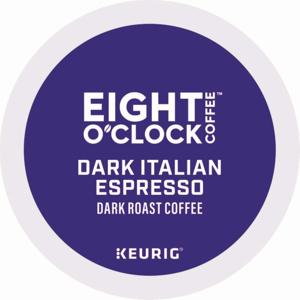 Eight Oclock Coffee, Italian Roast, K-Cup, Coffee, 0.88 lbs, 24 PK 6408