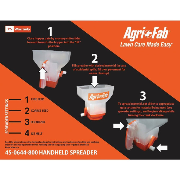 Agri-Fab 1 Gal. Hand-Held Spreader 45-0644-800 707727