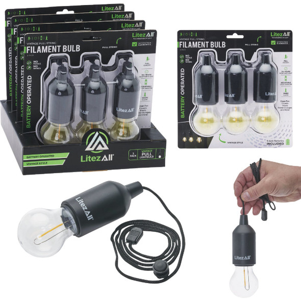 LitezAll 3pk Bo Pllstrng Led Bulb 28103 Pack of 4 555939